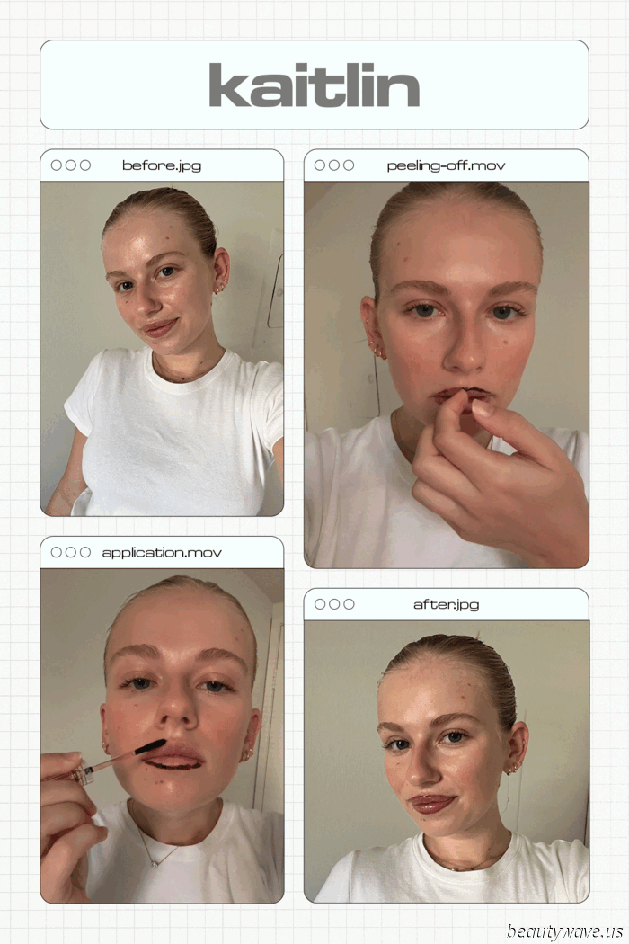 $4 und 8 Stunden später: Die Lippenfarbe zum Abziehen, die den ganzen Tag hält