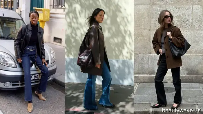 Mujeres francesas y la vestimenta de transición&mdash;5 chaquetas clásicas que están usando con jeans ahora
