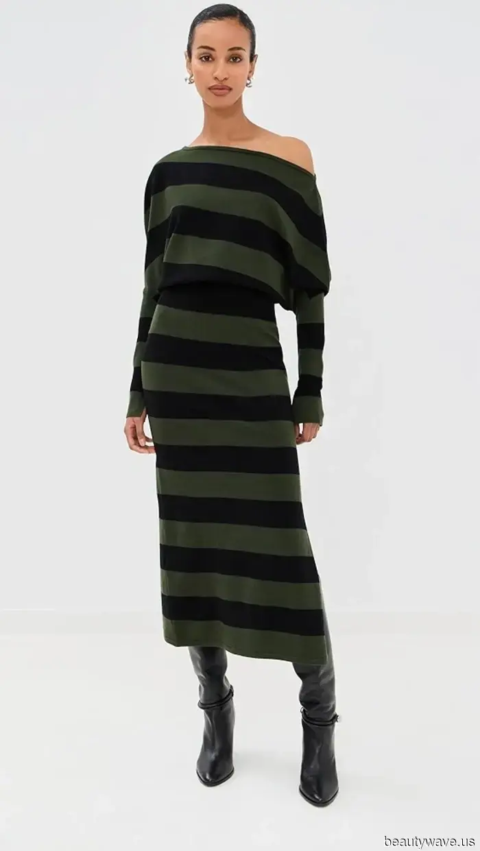 Das ist der dezente Kleid-Trend, den jeder im Winter mit Stiefeln trägt.