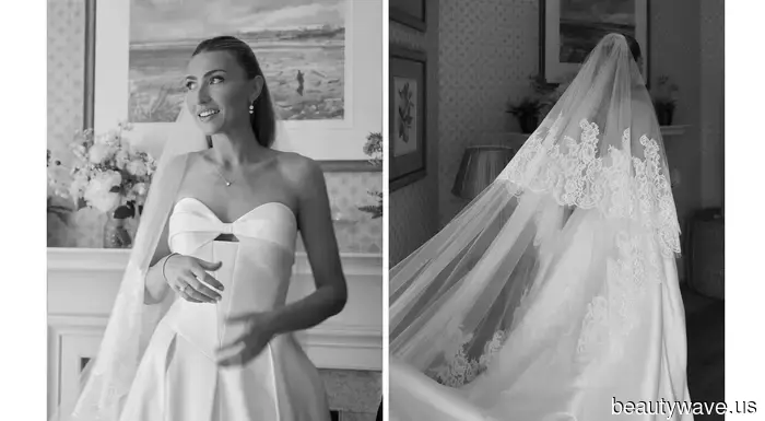 This stunning bride donned a Vera Wang gown and Manolo Blahnik shoes for her sophisticated, timeless countryside wedding.