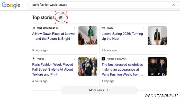 Cómo priorizar los artículos de Who What Wear en tus resultados de búsqueda de Google