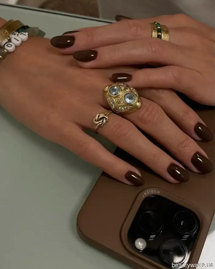 Cinnamon, Caramel, and Cocoa: I'm Currently Obsessed with Luxurious and Elegant Brown Manicures.