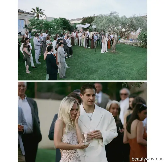 This fashion-forward couple got married at a 19th-century Sicilian masseria, donning custom outfits created by the bride.