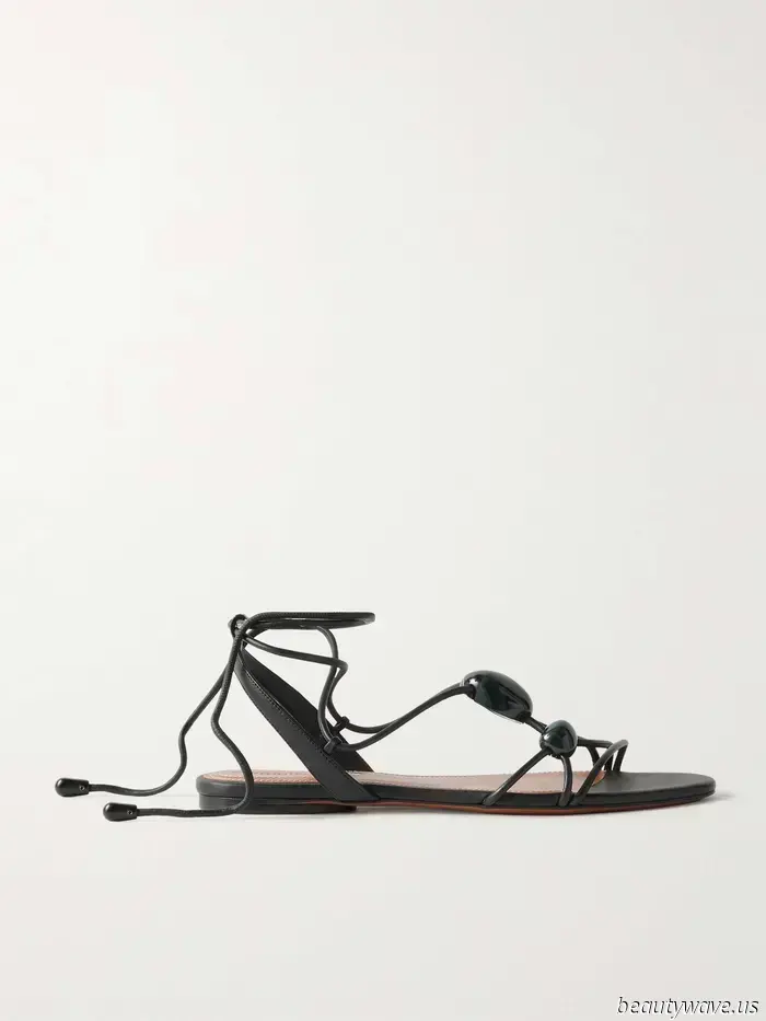Put Away the Flip-Flops—These Classic Sandals Enhance the Beauty of White Skirts.