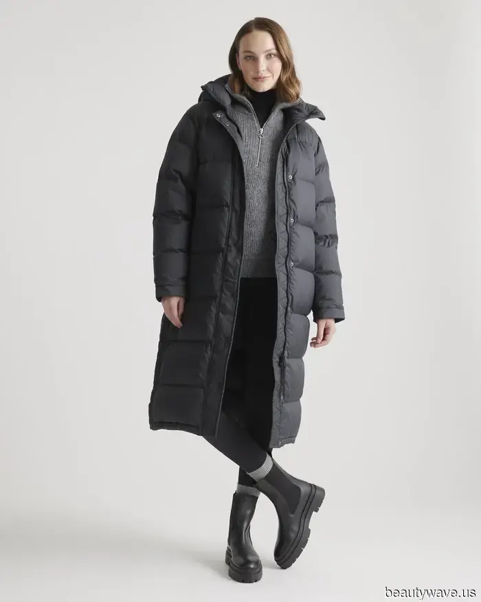 Está a punto de hacer frío en la costa este&mdash;Abrigos largos de plumas que la gente de moda jura por ellos en este momento