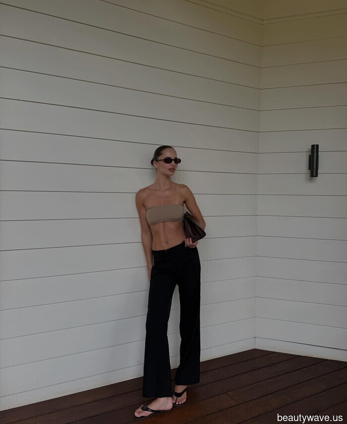 It seems that we're now only wearing pants with bikinis to the beach (apologies, shorts, you're no longer in fashion).