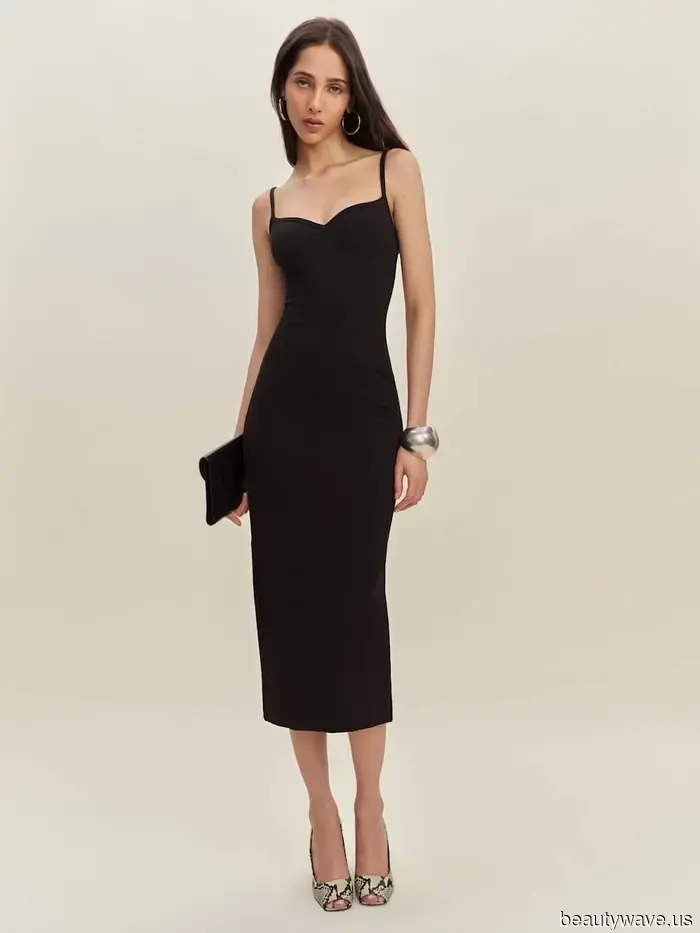 Questa tendenza di scarpe senza tempo rende ogni outfit con abito nero così anni '90