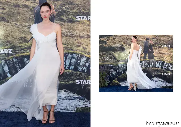 Jeder schicke Look, den Hermione Corfield getragen hat, um das Outlander-Prequel zu bewerben