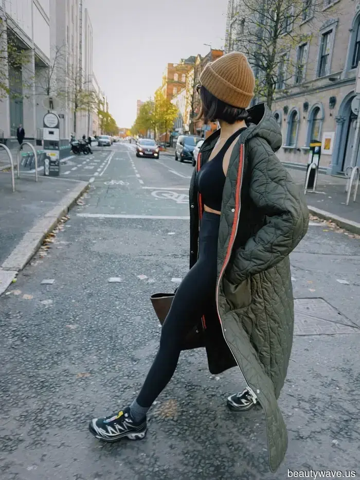 Cuando uses un abrigo de plumas este invierno, úsalo así, así y así.