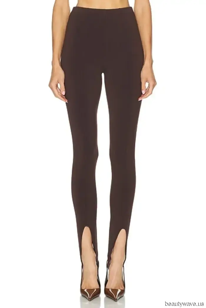 This is the only legging trend that celebrities wear with heels—period.