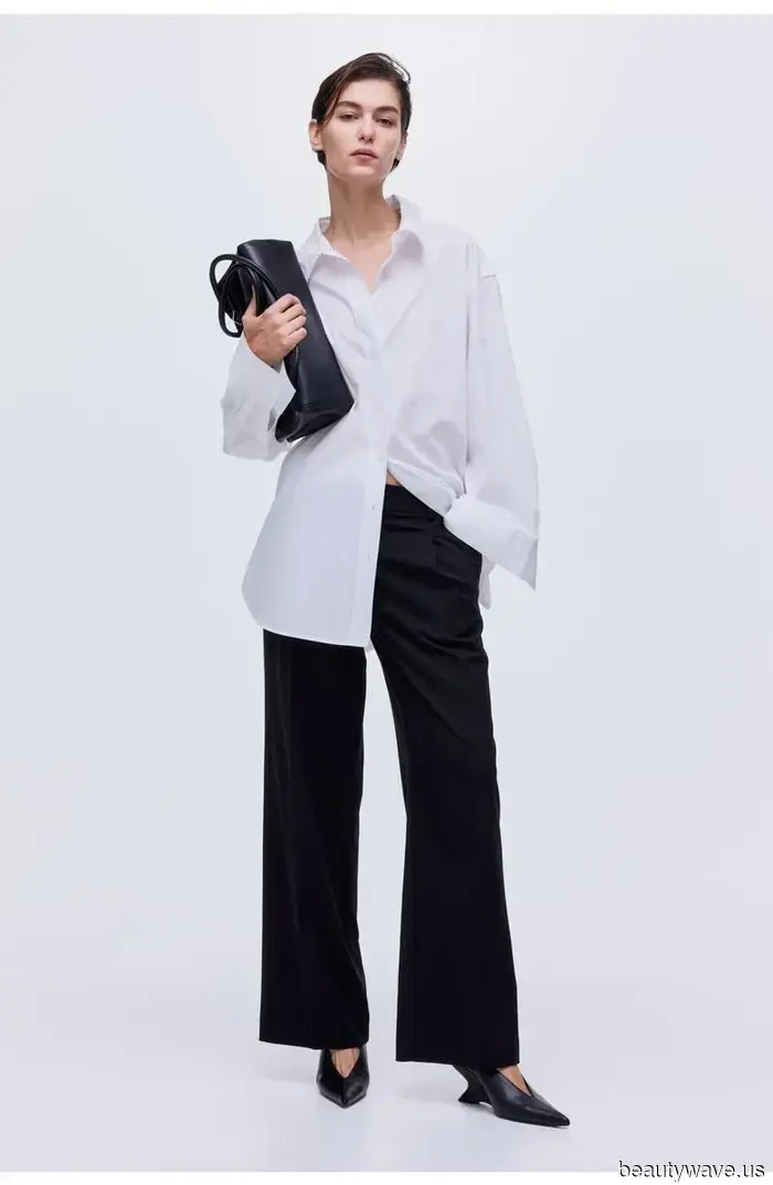 Stylish women realize that pairing this pant trend with a raffia bag is the must-have spring look.
