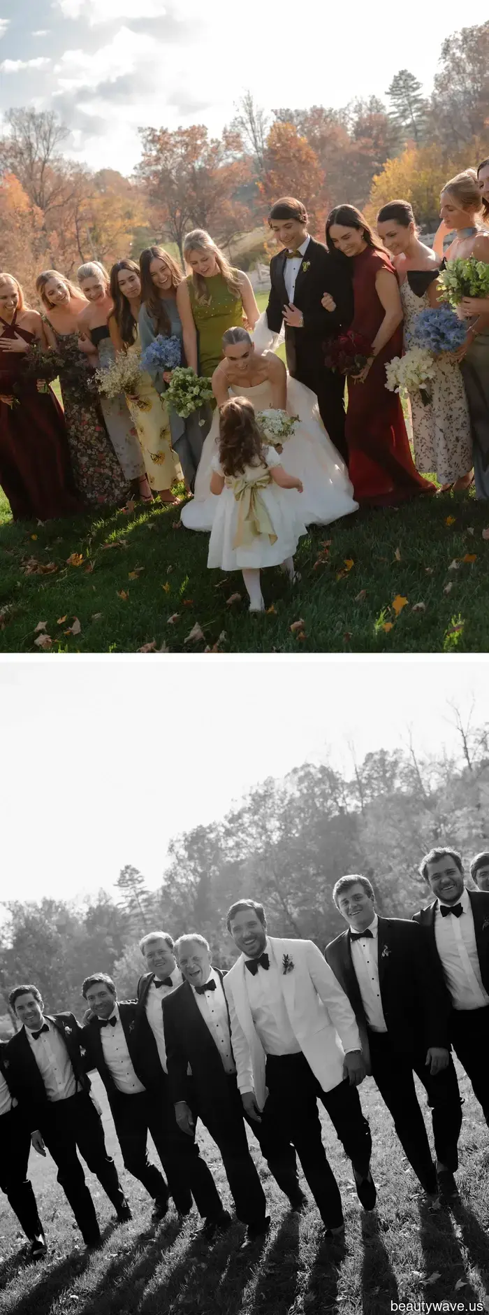 The bride chose Danielle Frankel and vintage Ralph Lauren for her wedding at Blackberry Farm.