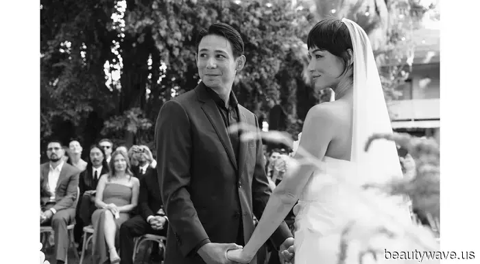 The Bride Donned a Unique Custom Look for Her Upscale Backyard Wedding in Ojai.