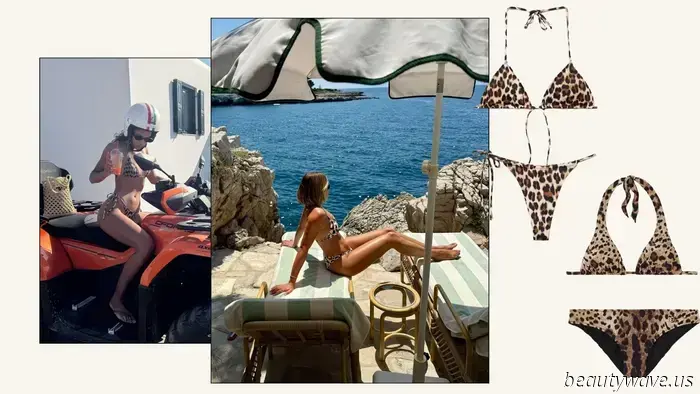 Fact: According to top fashion experts, if it's a tiny bikini, it must feature this timeless pattern.