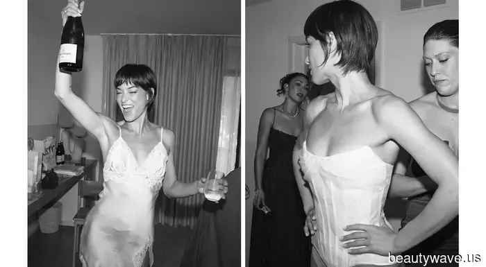 The Bride Donned a Unique Custom Look for Her Upscale Backyard Wedding in Ojai.