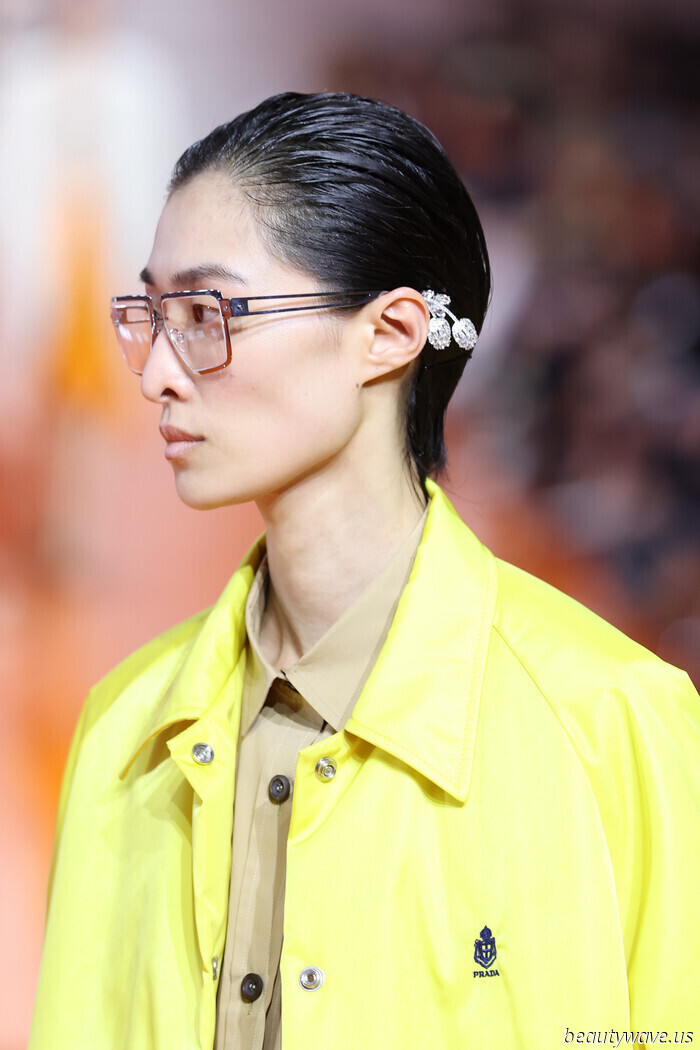 Forget Minimalism—at Prada, pastel coats, Frankenstein skirts, and an abundance of jewelry signified a new chapter in fashion.