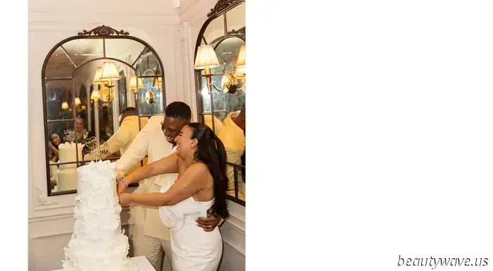 This stunning bride chose a stylish secondhand designer gown for her intimate and effortlessly elegant wedding in London.