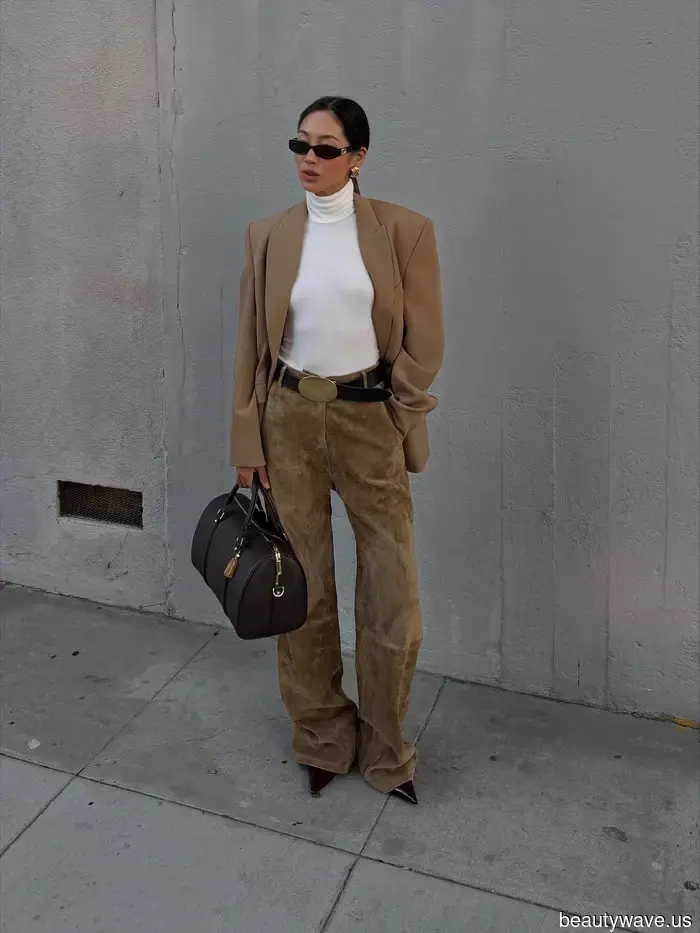 Keine Sorge&mdash;Jeans verschwinden nicht, aber diesen Winter bedeutet reich aussehen, dieses Anti-Denim zu tragen…