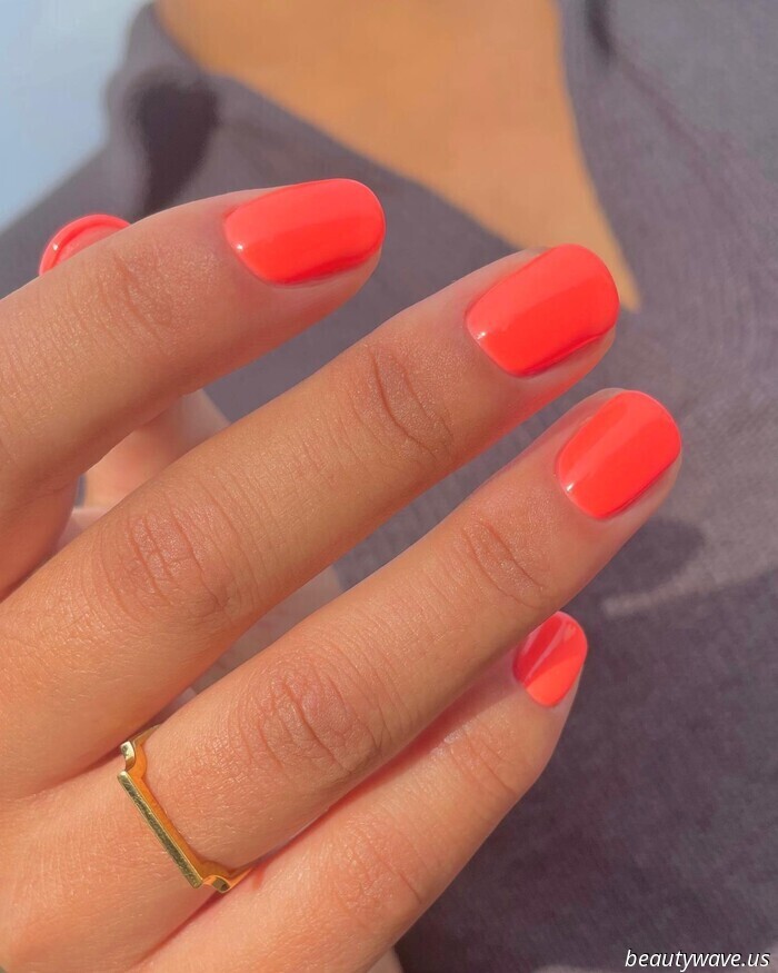 Orangefarbene Nägel sind alles, was ich gerade tragen möchte — 17 Designs, die ich fotografiert habe