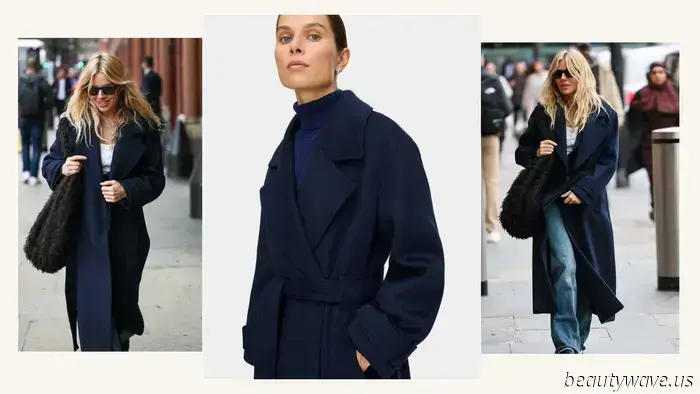 Sienna Miller recently donned the stylish high-street coat that editors have adored for years—and it’s still available.