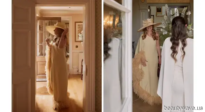 This stunning bride donned a Vera Wang gown and Manolo Blahnik shoes for her sophisticated, timeless countryside wedding.