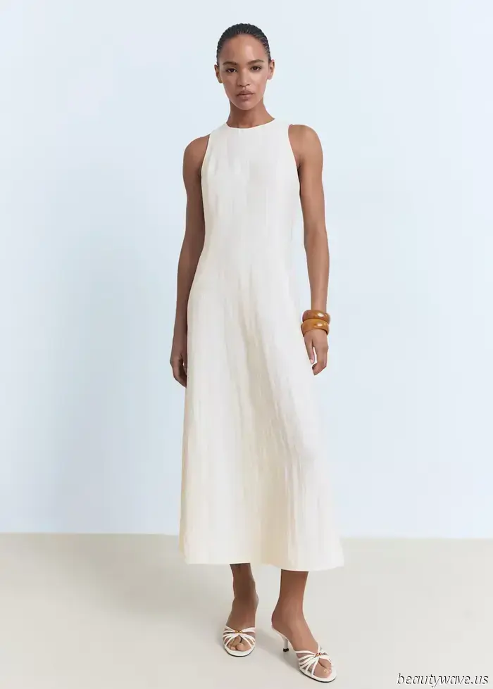 Black heels are acceptable, but in France, it’s well-known that this shoe color pairs better with white dresses.