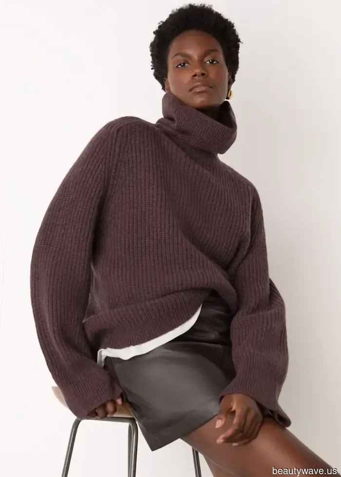 Apologies, V-necks—this cozy, more refined jumper trend is my preferred choice for achieving a stylish look in winter.