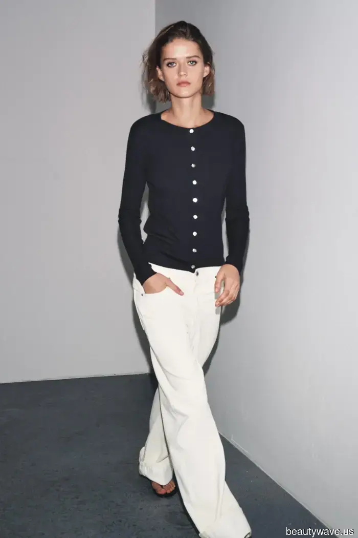 Cualquiera puede usar un cárdigan, pero solo las personas de moda los usan así *como este*