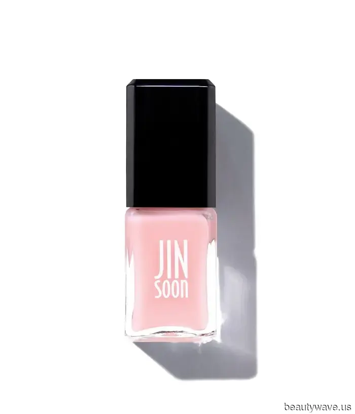 Anne Hathaway sported this sheer pink nail polish priced at $18 during the filming of The Devil Wears Prada 2.