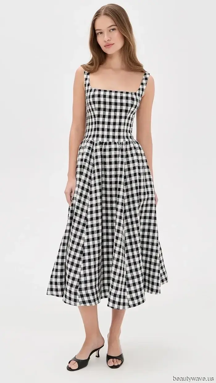 Women in their 40s seeking an elegant appearance can opt for this dress trend paired with these classic heels.