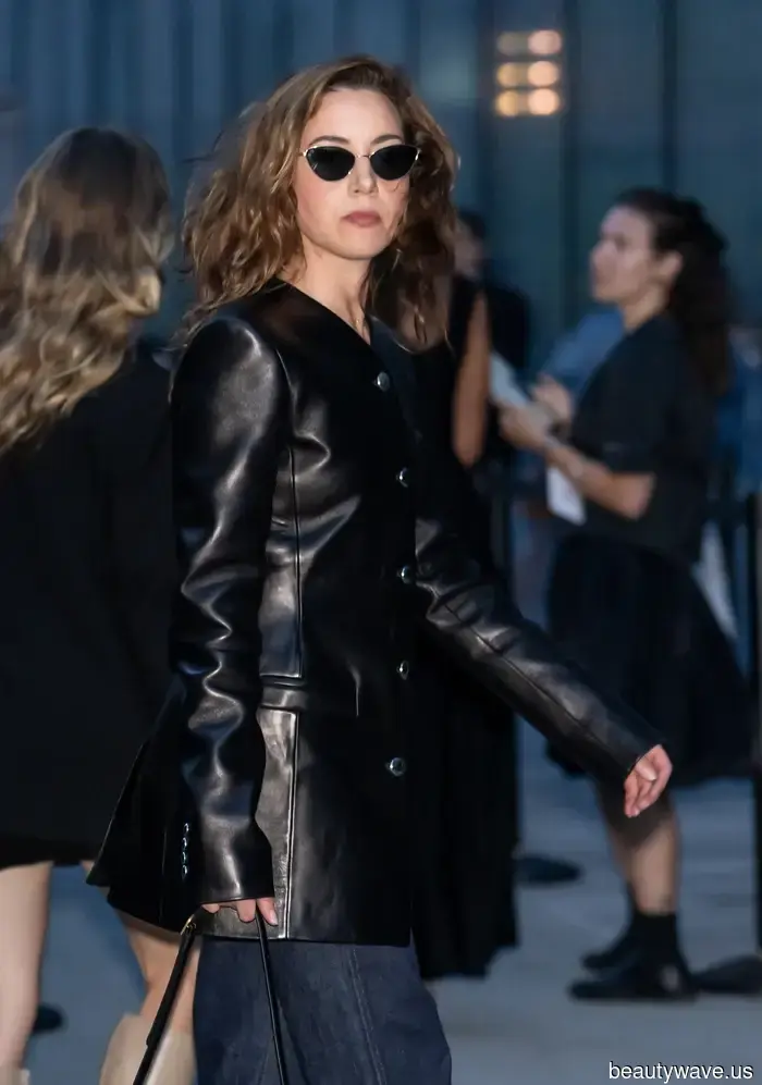 Biker jackets are nice, but those in the fashion world are opting for this pricey-looking leather jacket trend instead.