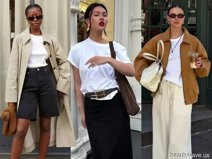 No one sports a white T-shirt quite like a fashion enthusiast—6 exceptionally stylish outfits to replicate now.