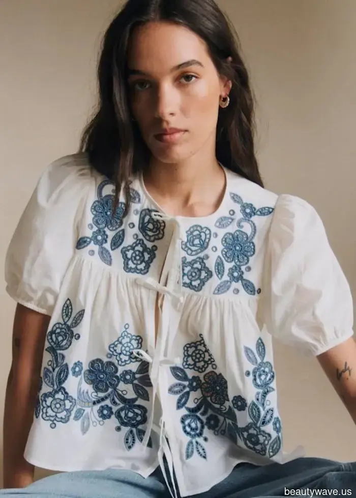 Lo he encontrado: La parte superior de chica francesa de culto que las mujeres en París usan para elevar jeans, pantalones de lino y faldas.