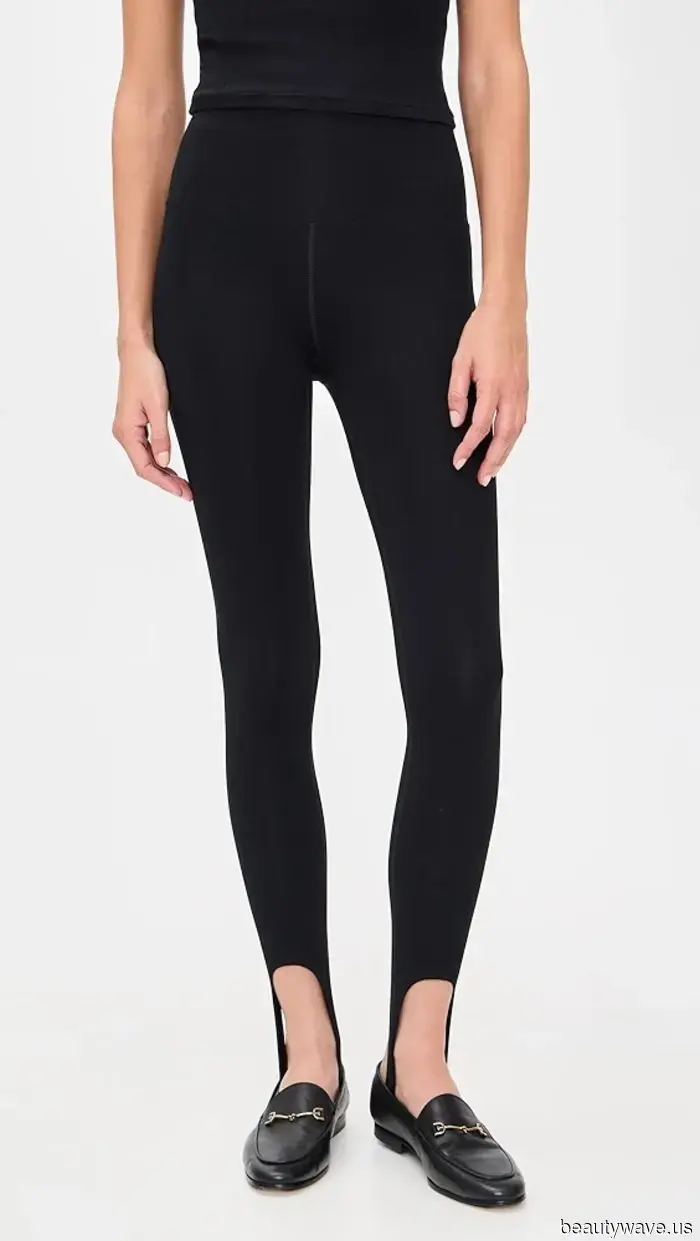 This is the only legging trend that celebrities wear with heels—period.